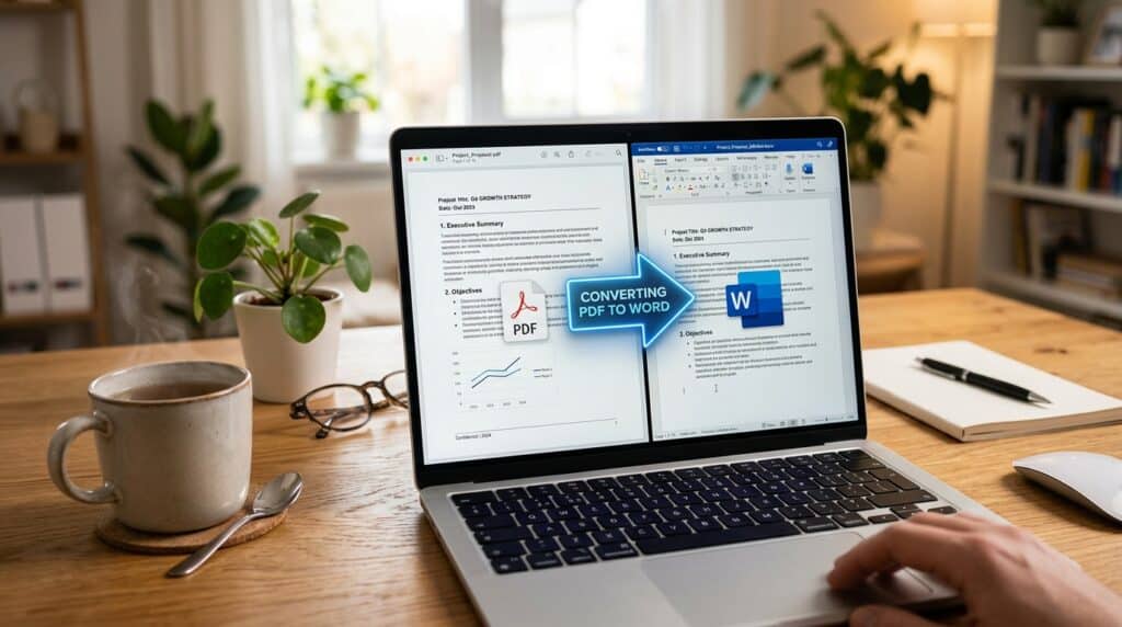 How to Convert PDF to Word for Free online and offline workflow